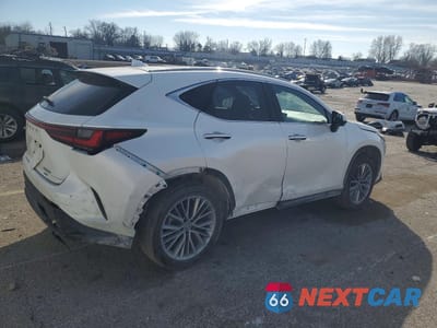 Trzecie zdjęcie samochodu z tyłu: 2022 LEXUS NX 350H VIN:JTJHKCEZ5N2009792 - miniatura