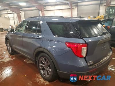 Drugie zdjęcie samochodu z przodu: 2021 FORD EXPLORER XLT VIN:1FMSK8DHXMGC12432 - miniatura