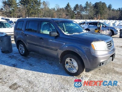 Czwarte zdjęcie samochodu z boku: 2014 HONDA PILOT LX VIN:5FNYF4H20EB030526 - miniatura