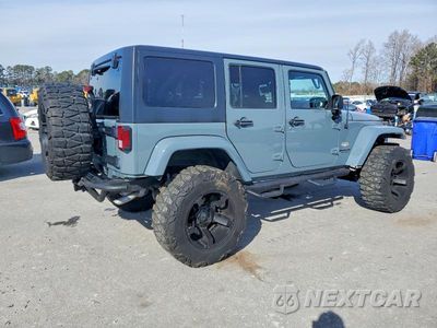Trzecie zdjęcie samochodu z tyłu: 2015 JEEP WRANGLER UNLIMITED SAHARA VIN:1C4BJWEG6FL684400 - miniatura