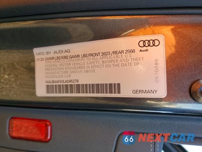 Zdjęcie 13 z 14 samochodu: 2020 AUDI S4 PREMIUM PLUS VIN:WAUB4AF43LA045278 - miniatura
