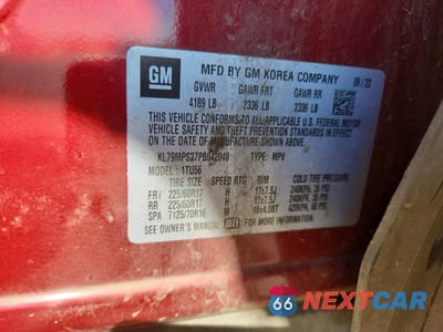 Zdjęcie 13 z 13 samochodu: 2023 CHEVROLET TRAILBLAZER LT VIN:KL79MPS27PB042048 - miniatura