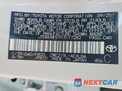 Zdjęcie 13 z 13 samochodu: 2026 TOYOTA COROLLA LE VIN:JTDBCMFE9T3117282 - miniatura