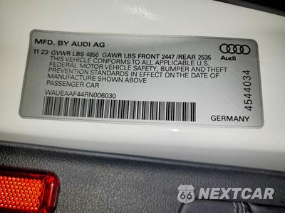 Zdjęcie 12 z 12 samochodu: 2024 AUDI A4 PREMIUM PLUS 45 VIN:WAUEAAF44RN006030 - miniatura