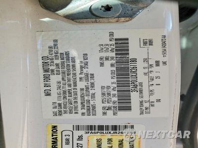 Zdjęcie 12 z 13 samochodu: 2018 FORD FUSION SE HYBRID VIN:3FA6P0LUXJR261180 - miniatura