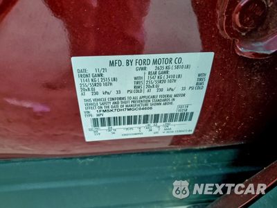 Zdjęcie 13 z 16 samochodu: 2021 FORD EXPLORER XLT VIN:1FMSK7DH7MGC04606 - miniatura