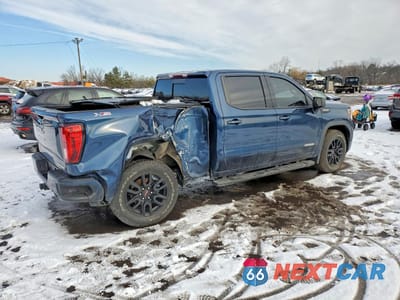 Trzecie zdjęcie samochodu z tyłu: 2021 GMC SIERRA K1500 ELEVATION VIN:3GTU9CED7MG177425 - miniatura