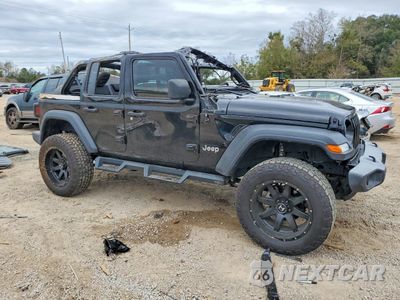 Czwarte zdjęcie samochodu z boku: 2018 JEEP WRANGLER UNLIMITED SPORT VIN:1C4HJXDG4JW292735 - miniatura