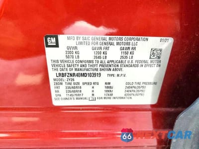 Zdjęcie 13 z 13 samochodu: 2021 BUICK ENVISION ESSENCE VIN:LRBFZNR40MD103919 - miniatura