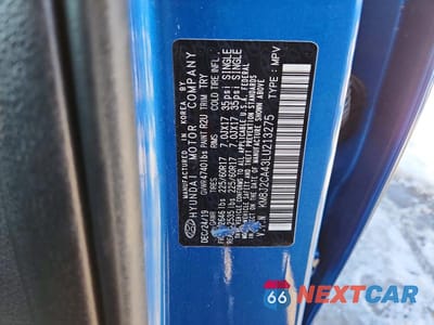 Zdjęcie 13 z 13 samochodu: 2020 HYUNDAI TUCSON SE VIN:KM8J2CA43LU213275 - miniatura