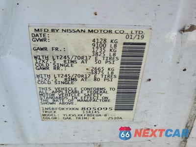 Zdjęcie 13 z 13 samochodu: 2019 NISSAN NV 2500 CARGO HD SV V6 VIN:1N6BF0KYXKN805095 - miniatura