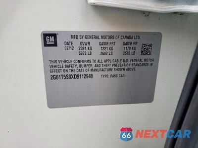 Zdjęcie 13 z 13 samochodu: 2013 CADILLAC XTS PREMIUM COLLECTION VIN:2G61T5S3XD9112948 - miniatura