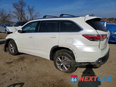 Drugie zdjęcie samochodu z przodu: 2014 TOYOTA HIGHLANDER XLE VIN:5TDJKRFH3ES014463 - miniatura
