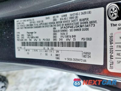 Zdjęcie 12 z 12 samochodu: 2019 FORD FIESTA SE VIN:3FADP4EJ3KM134173 - miniatura