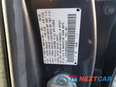 Zdjęcie 13 z 13 samochodu: 2009 ACURA RDX TECHNOLOGY VIN:5J8TB18589A005467 - miniatura