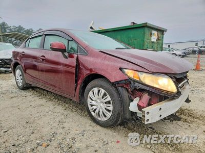 Czwarte zdjęcie samochodu z boku: 2013 HONDA CIVIC LX VIN:19XFB2F51DE205567 - miniatura
