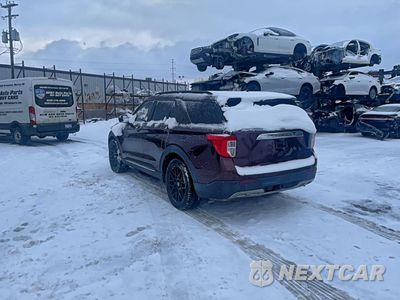 Trzecie zdjęcie samochodu z tyłu: 2020 FORD EXPLORER XLT VIN:1FMSK7DH9LGC22331 - miniatura