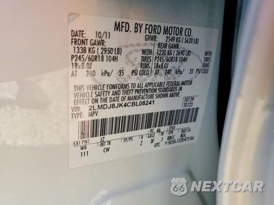 Zdjęcie 14 z 14 samochodu: 2012 LINCOLN MKX VIN:2LMDJ8JK4CBL08241 - miniatura