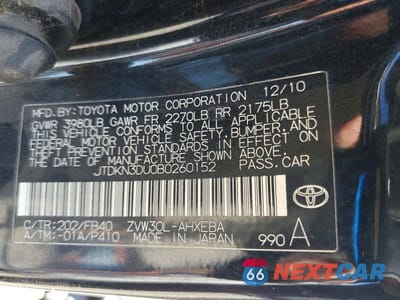 Zdjęcie 13 z 13 samochodu: 2011 TOYOTA PRIUS VIN:JTDKN3DU0B0260152 - miniatura