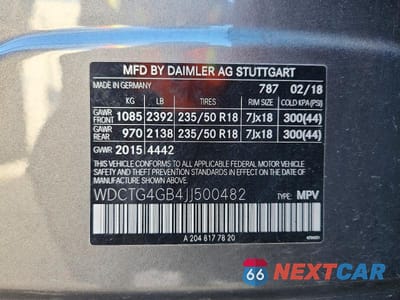 Zdjęcie 13 z 13 samochodu: 2018 MERCEDES-BENZ GLA 250 4MATIC VIN:WDCTG4GB4JJ500482 - miniatura