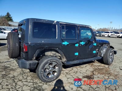 Trzecie zdjęcie samochodu z tyłu: 2018 JEEP WRANGLER UNLIMITED SAHARA VIN:1C4BJWEG1JL901411 - miniatura