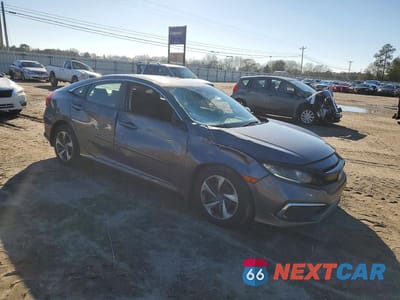 Czwarte zdjęcie samochodu z boku: 2019 HONDA CIVIC LX VIN:19XFC2F61KE048173 - miniatura