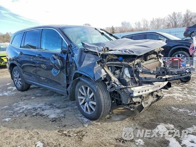 Czwarte zdjęcie samochodu z boku: 2022 HONDA PILOT EXL VIN:5FNYF6H56NB087822 - miniatura
