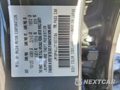 Zdjęcie 12 z 12 samochodu: 2026 MAZDA 3 PREFERRED VIN:JM1BPACL2T1855586 - miniatura