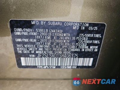 Zdjęcie 14 z 14 samochodu: 2025 SUBARU FORESTER LIMITED VIN:JF2SLSRD1SH406375 - miniatura