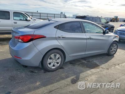 Trzecie zdjęcie samochodu z tyłu: 2016 HYUNDAI ELANTRA SE VIN:5NPDH4AE3GH671736 - miniatura