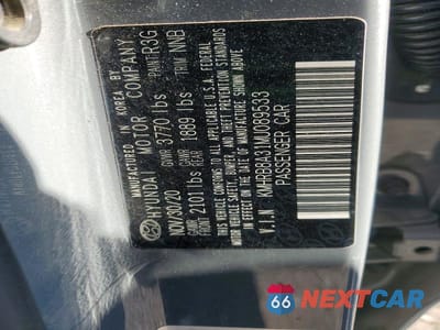Zdjęcie 14 z 14 samochodu: 2021 HYUNDAI VENUE SE VIN:KMHRB8A31MU089533 - miniatura