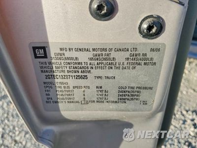 Zdjęcie 12 z 13 samochodu: 2007 GMC NEW SIERRA C1500 VIN:2GTEC13Z071125625 - miniatura