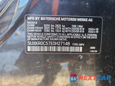 Zdjęcie 14 z 14 samochodu: 2014 BMW X5 XDRIVE35I VIN:5UXKR0C57E0H27148 - miniatura