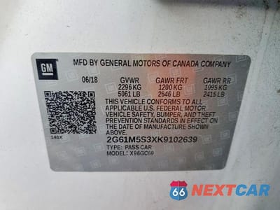 Zdjęcie 13 z 13 samochodu: 2019 CADILLAC XTS LUXURY VIN:2G61M5S3XK9102639 - miniatura