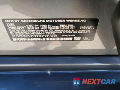 Zdjęcie 12 z 12 samochodu: 2026 BMW X6 XDRIVE40I VIN:5UX33EX03T9276503 - miniatura