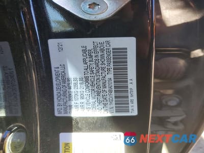 Zdjęcie 12 z 12 samochodu: 2022 HONDA ACCORD SPORT SE VIN:1HGCV1F48NA010194 - miniatura