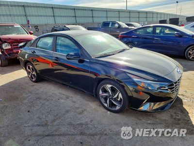 Czwarte zdjęcie samochodu z boku: 2021 HYUNDAI ELANTRA LIMITED VIN:5NPLP4AG1MH032640 - miniatura
