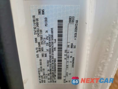 Zdjęcie 12 z 12 samochodu: 2022 FORD F150 VIN:1FTMF1CB6NKE07853 - miniatura