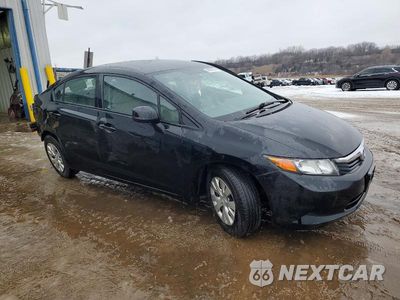 Czwarte zdjęcie samochodu z boku: 2012 HONDA CIVIC LX VIN:19XFB2F5XCE083872 - miniatura