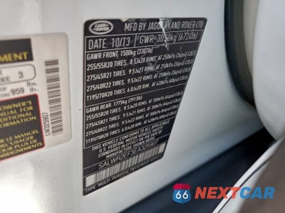 Zdjęcie 13 z 13 samochodu: 2014 LAND ROVER RANGE ROVER SPORT SC VIN:SALWR2EF3EA325907 - miniatura