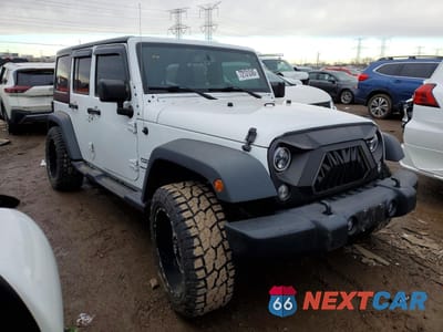 Czwarte zdjęcie samochodu z boku: 2018 JEEP WRANGLER UNLIMITED SPORT VIN:1C4BJWDGXJL828119 - miniatura