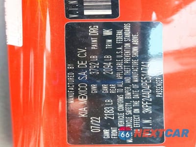 Zdjęcie 12 z 12 samochodu: 2023 KIA FORTE LX VIN:3KPF24AD4PE514741 - miniatura