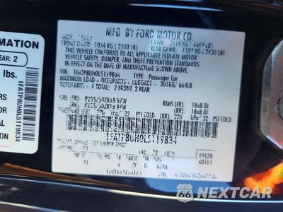 Zdjęcie 12 z 12 samochodu: 2020 FORD MUSTANG VIN:1FATP8UH0L5119834 - miniatura