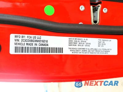 Zdjęcie 12 z 12 samochodu: 2022 DODGE CHARGER SXT VIN:2C3CDXBGXNH216210 - miniatura