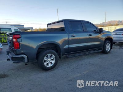 Trzecie zdjęcie samochodu z tyłu: 2021 CHEVROLET SILVERADO C1500 LT VIN:1GCPWCED8MZ251196 - miniatura