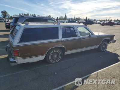 Trzecie zdjęcie samochodu z tyłu: 1985 MERCURY MARQUIS COLONY PARK VIN:2MEBP94F2FX626360 - miniatura