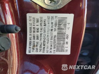 Zdjęcie 12 z 12 samochodu: 2012 HONDA CIVIC LX VIN:19XFB2F55CE077896 - miniatura
