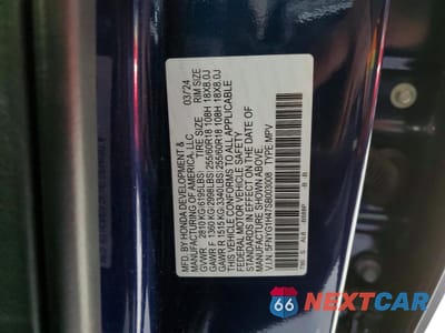 Zdjęcie 14 z 14 samochodu: 2025 HONDA PILOT EXL VIN:5FNYG1H47SB003008 - miniatura