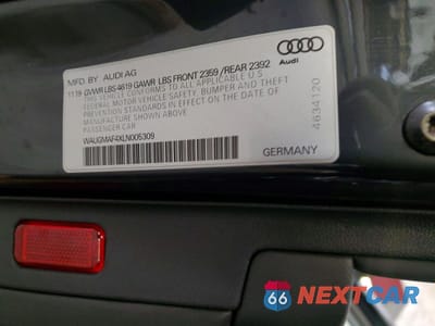 Zdjęcie 12 z 12 samochodu: 2020 AUDI A4 PREMIUM VIN:WAUGMAF4XLN005309 - miniatura