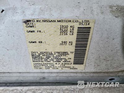 Zdjęcie 12 z 12 samochodu: 2014 NISSAN ALTIMA 2.5 VIN:1N4AL3APXEC423902 - miniatura